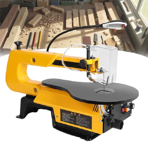 【Modello Standard】: Il modello standard eroga 150 W di potenza con una gamma di velocità di 400-1600 giri/min, rendendolo la scelta ideale per principianti e utenti occasionali. Il traforo include caratteristiche essenziali come il controllo della velocità variabile e un tavolo inclinabile, perfetto per l'esecuzione precisa e senza sforzo di lavori di traforo di base, modellatura fai da te e progetti artigianali