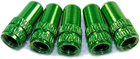 Femitu True Bicycle Presta Aluminum Alloy Bike Tire Valve Caps 2pcs (Green)