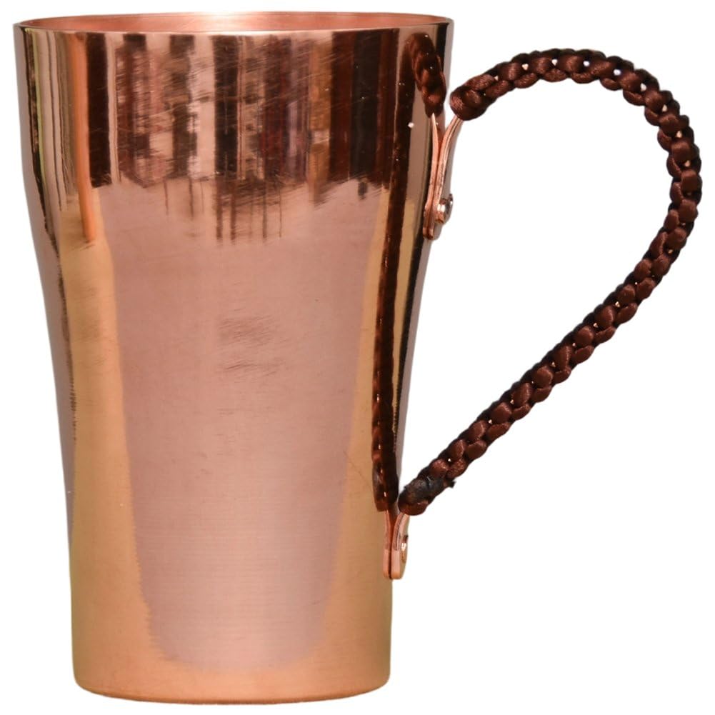 Casiler 400ml Copper Coffee Mug Moscow Mule Mug Vintage Cocktail Cup for Cocktail Coffee Beer Milk Hot and Cold Water