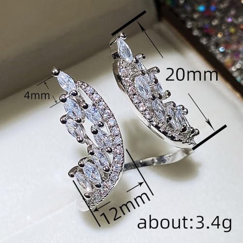 White Gold Plated Cubic Zirconia Inlaid Creative Chic Angel Wing Design Adjustable Statement Ring Personalized Accessory Ideal for Women's Daily Casual Wear Party Holiday Anniversary Love Jewelry Gift2