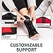 AZMED Plantar Fasciitis Night Splint & Support, Adjustable Orthotic Foot Drop Brace for Achilles Tendonitis and Heel Spur Relief, Black