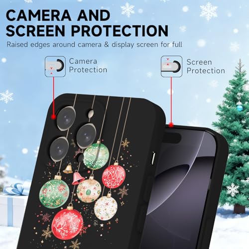 Coque de Noël pour iPhone 16 Pro Max caoutchouc souple mat