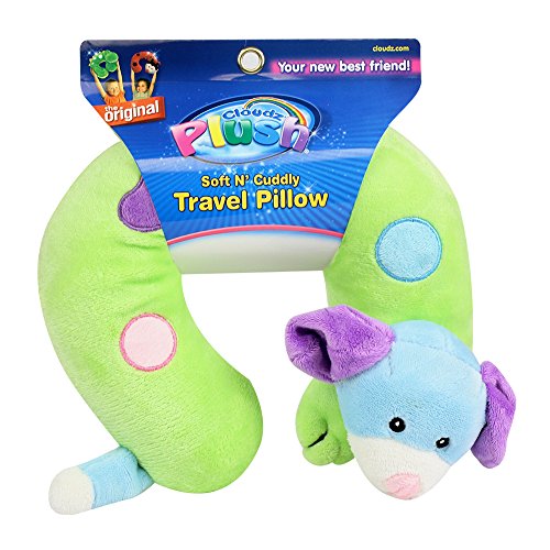 Image of Cloudz Soft N' Cuddly Travel Pillow Plush Multi Color Dog