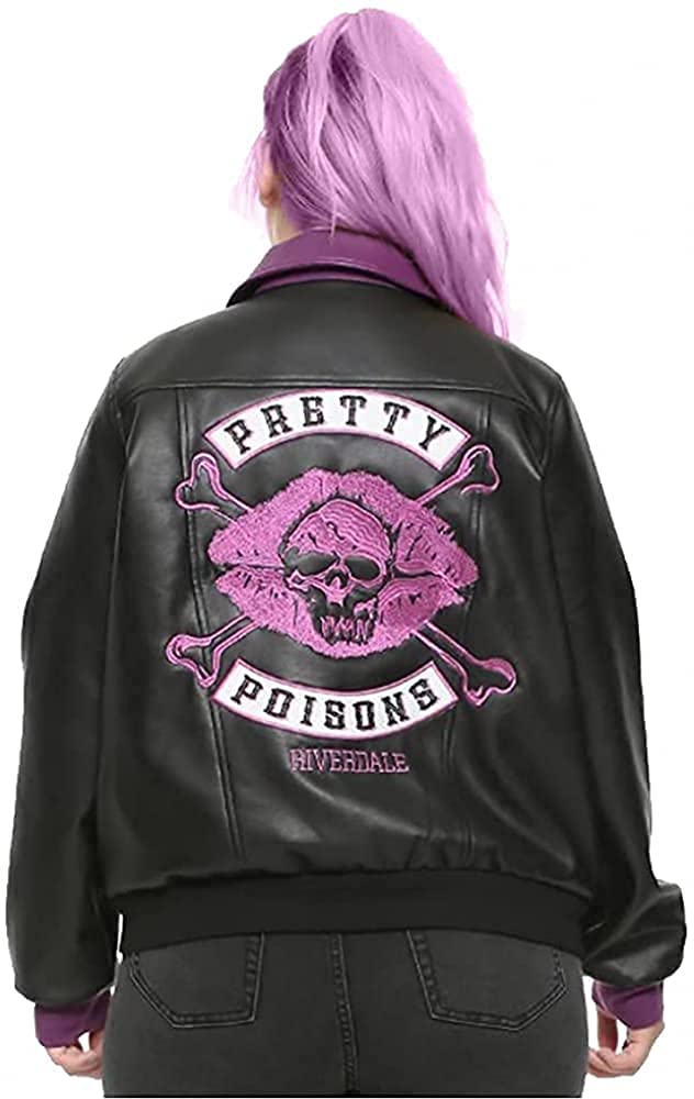 Vetement Femme Homme Riverdale Veste En Cuir Serpent Vernis Pull