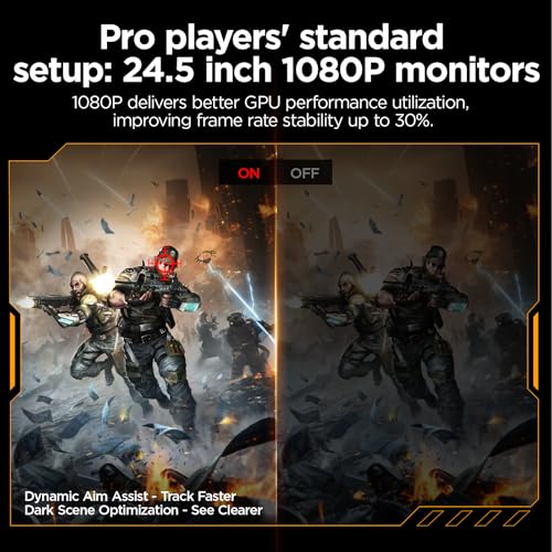 Image of KOORUI G2511E 24.5 Inch Gaming Monitor, 320Hz 1ms Fast IPS PC Monitor, FHD 1080P, HDR 400, 95% DCI-P3 Color Gamut, Adaptive Sync Compatible, Ergonomic Stand, HDMI 2.0 & DP 1.4, Black
