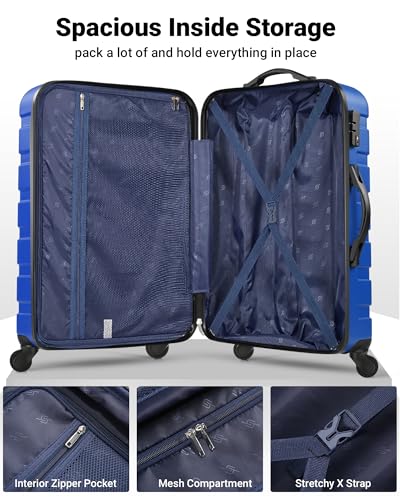 Image of Suitour Luggage Sets 2 Piece with Spinner Wheels,Hard Shell 20 Carry on Suitcase and 28 inch Luggage with Spinner Wheels Suitcase Set with TSA Lock(20in /28in)