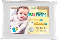 Kit 2 peças - Travesseiro para Bebê Favinhos de Mel recém nascido 0+ altura 2cm + Travesseiro para Bebê Favinhos de Mel 6+ altura 5cm - P/fronhas 30x40cm - Fibrasca