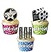 Price comparison product image AK Giftshop PRE-CUT Hollywood Lights Camera Action! Cake Decorations - 12 Edible Stand-up Cupcake Toppers