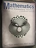Mathematics for Elementary Teachers: A Contemporary Approach