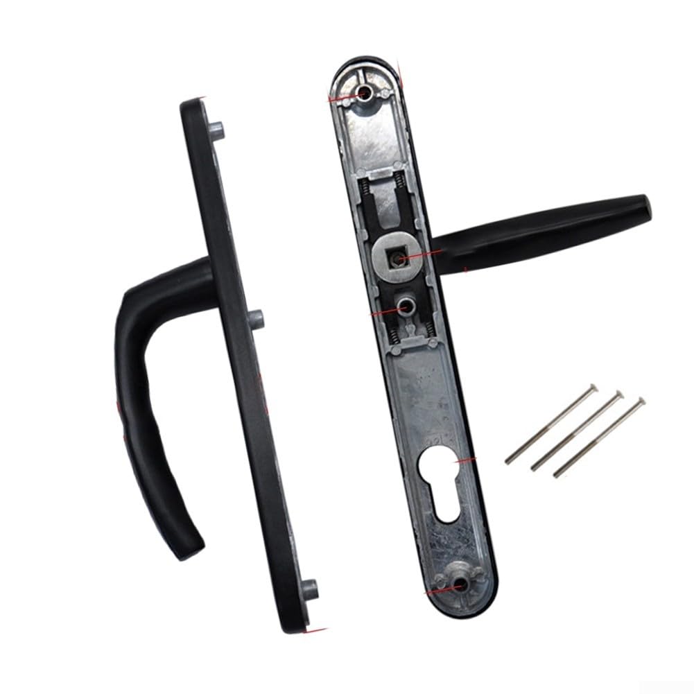 Poignée de porte bronze antique 92mm PZ en alliage de zinc pour rénovation bois et UPVC