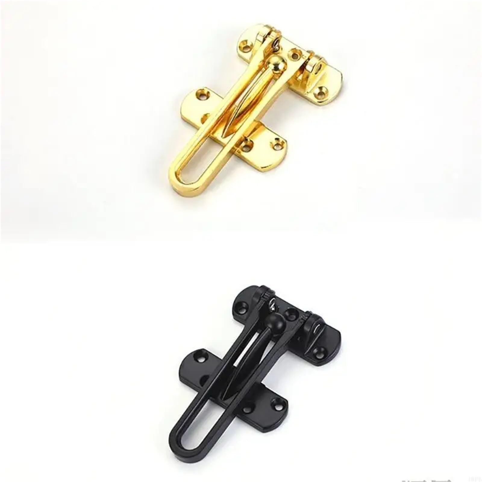 Lot de 20 verrous de porte battante contre le vol, installation simple pour l'avant et l'intérieur (bronze)