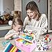 3000 Arts and Crafts Supplies for Kids Craft Kit Craft Box with Pipe Cleaners Arts and Crafts for Kids Age 4-6, 6-8, 8-12 DIY School Supplies Materials Set Toys Gifts for Girls Boys Toddlers, Pink