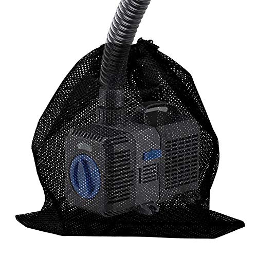 fancyU Pump Barrier Bag, Pond Pump Filter Bag, Large Pump Mesh Bag, Black Media Bag For Pond Biological Filters