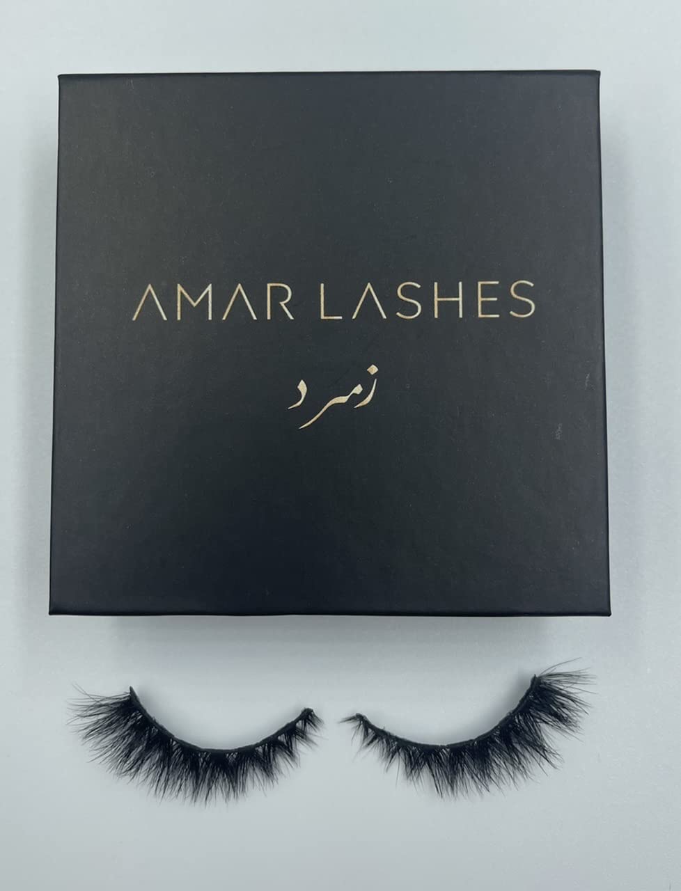 amar lashes رموش طبيعية مصنوعة من شعر المنك الطبيعي خفيفة جداً على العين