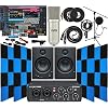 Presonus AudioBox 96 USB 2.0 Audio Interface with Eris E3.5 BT Pair Studio Bluetooth Monitors 24 Pack Acoustic Soundproof Studio Foam Wedges Sound Insulation Panels