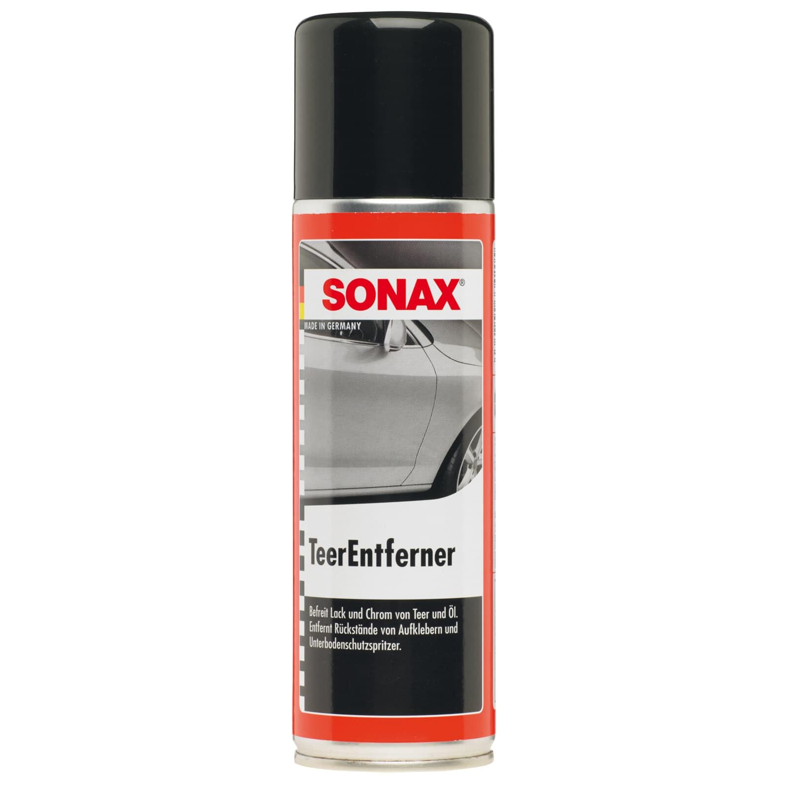 SONAX Detergente rimuovi catrame e colla (300 ml) elimina con facilità residui di asfalto e olio da vernice e cromature | Art. N. 03342000-280