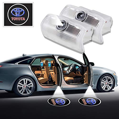 LED Door Light Logo Projector Shadow Welcome Lamp Car Easy Installation for Toyota Cruiser/Prodo/Sequoia/MarkX/Camry/Highlander/Corolla/Prius/Previa/TUNDRA/Alphard/GT86/VENZA/Sienna