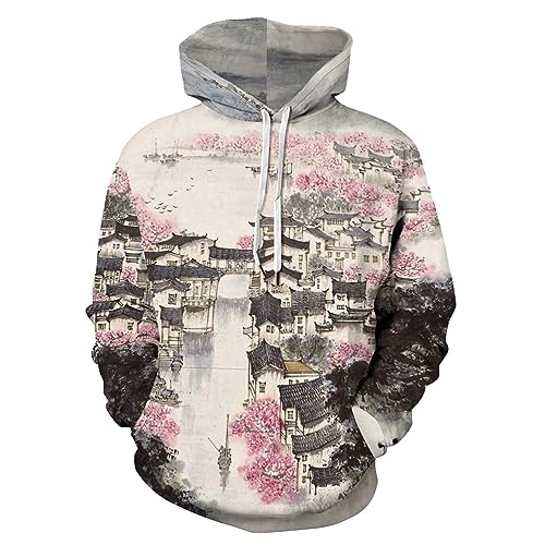 Sweat à capuche femme kawaii et confortable en taille L pour l'automne