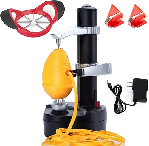 Pelador eléctrico de patatas automático de manzanas, máquina inteligente de pelador de frutas y verduras, herramienta de pelado de cocina de acero