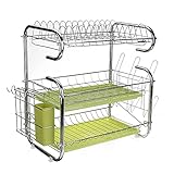 Accesorios de almacenamiento de la rejilla de secado de platos Más vendidos 2019 Productos de 3 niveles Disfractor de plato de 3 niveles Cabalina de cocina Estantería Organizador de la cocina Accesori