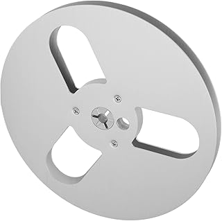 Bobina Vazia de Fita, Baixo Ruído, Bobina Vazia de 7 Polegadas, 3 Furos para Toca-fitas Bobina a Bobina (Prata)