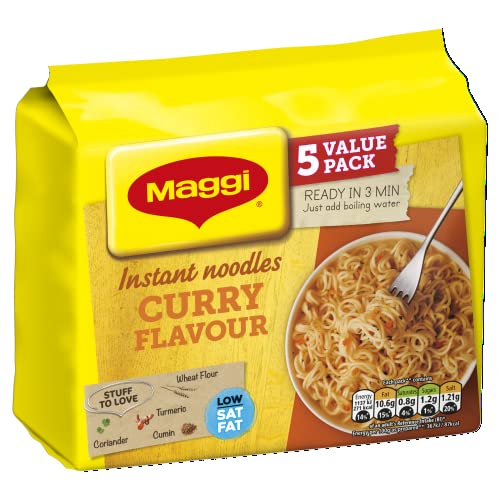 Maggi 3 Minute Curry Noodles 5 per pack, 295g