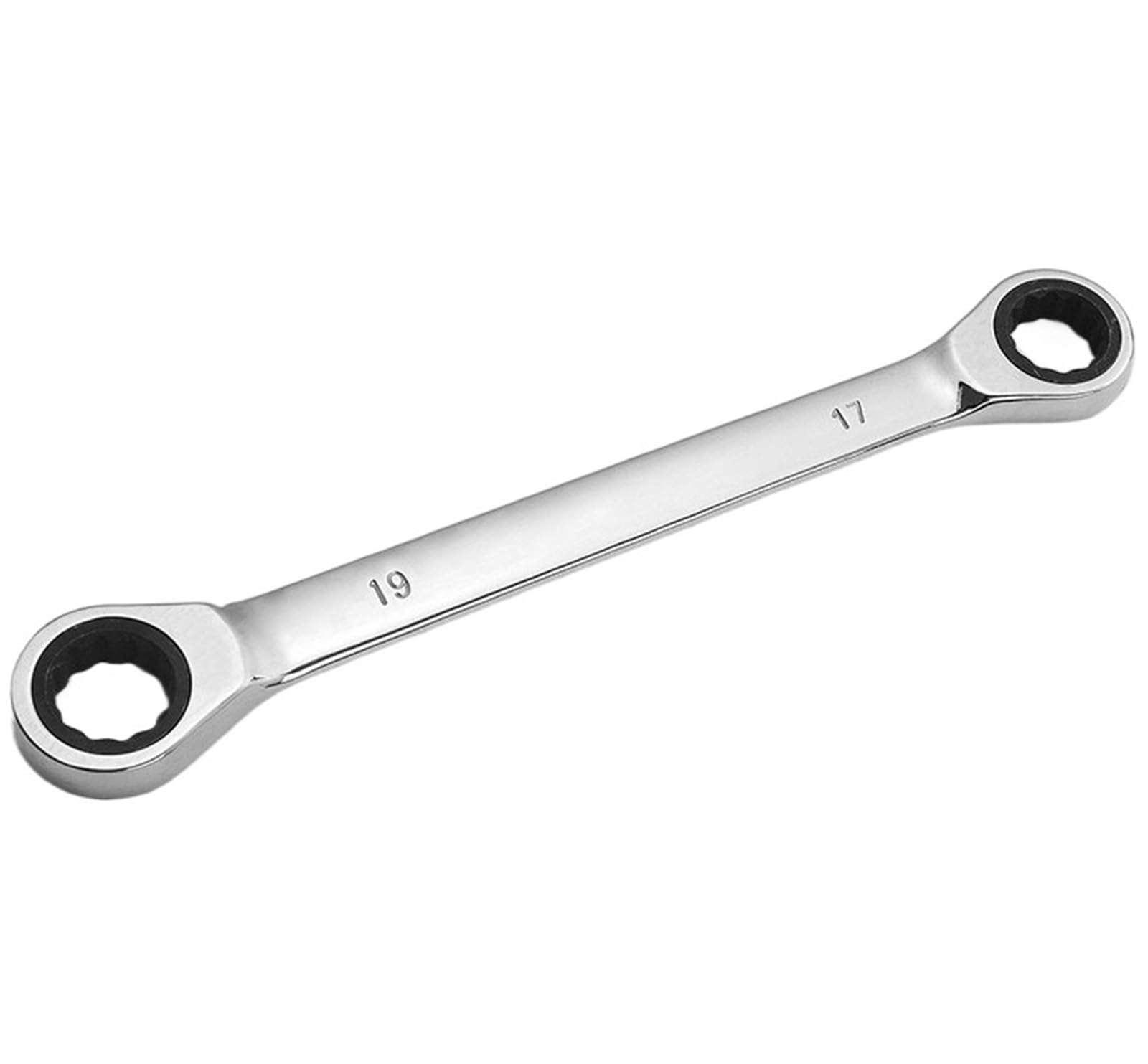 ZGUOUZANTYE Ratcheting Wrench Set, 1 Piece Double Head Ring Ratchet Wrench, Chrome Vanadium Steel Spanner Set Auto Repair Tools(17-19mm)