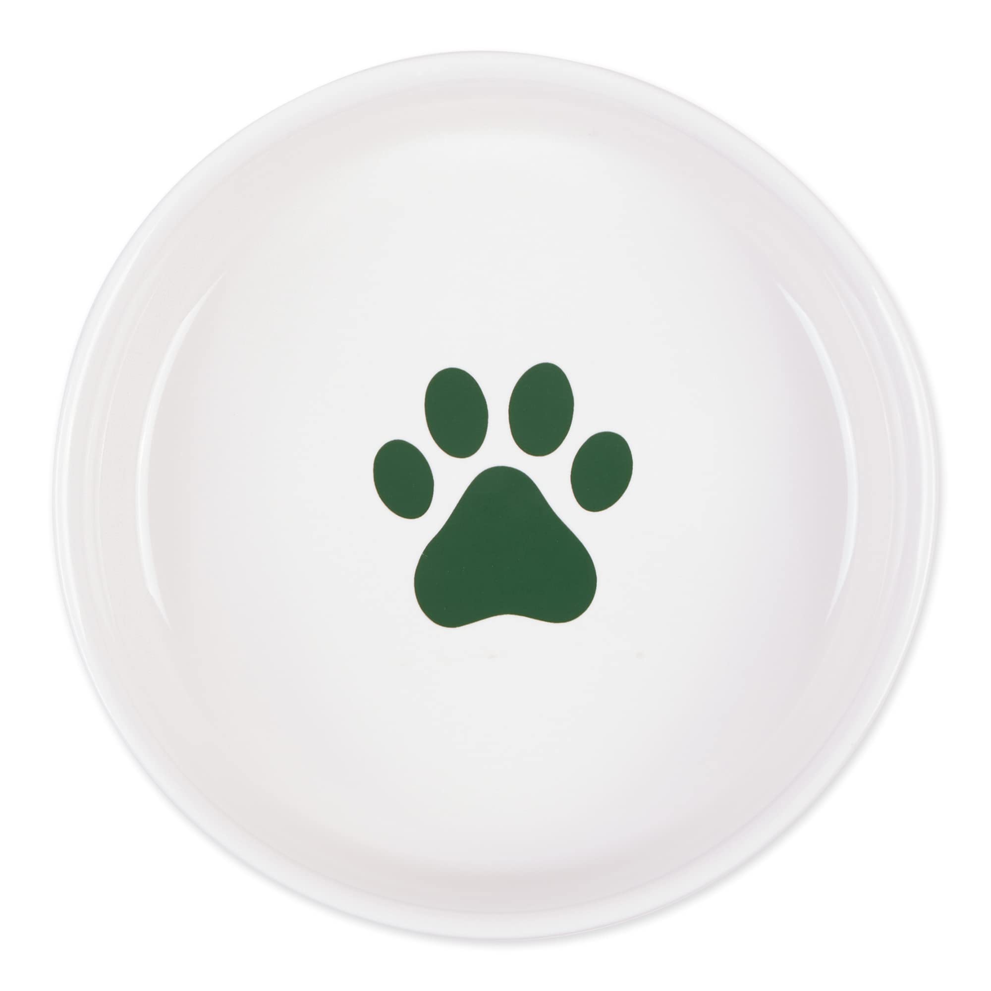 Bone Dry Ceramic Pet Silhouette Collection, set medio, 6x2, verde cacciatore, 2 pezzi