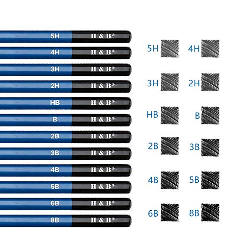 WormeKite 71 pçs/conjunto Kit de Desenho Profissional Lápis de Desenho Arte Esboço Suprimentos de Pi