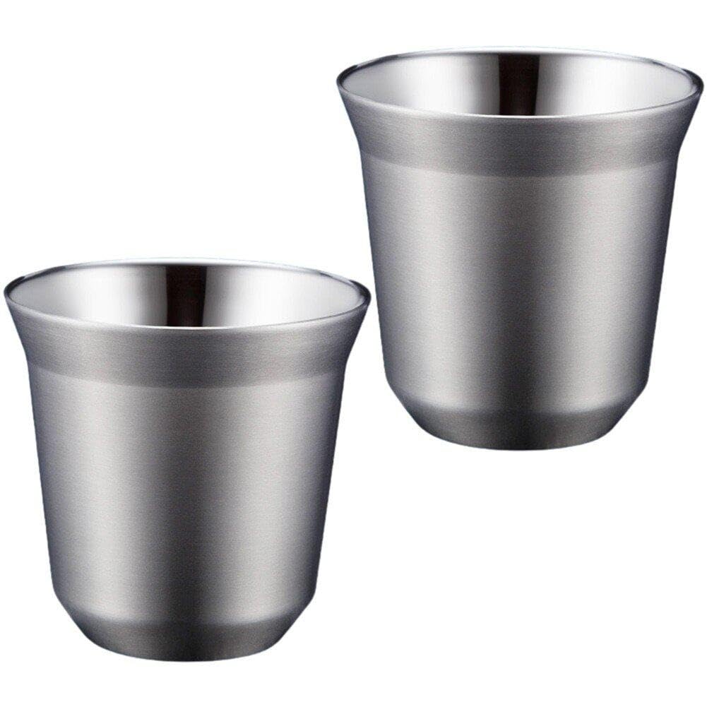 Tasse à café isotherme inox fini le café froid au bureau 160ml
