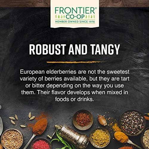 Frontier Co-op Dried Elderberries, 8oz Bag, European Whole, Kosher, Non-GMO | Elderberry Dried Fruit for Immune Support, Powder, Tea, Syrup, Gummies - Image 5