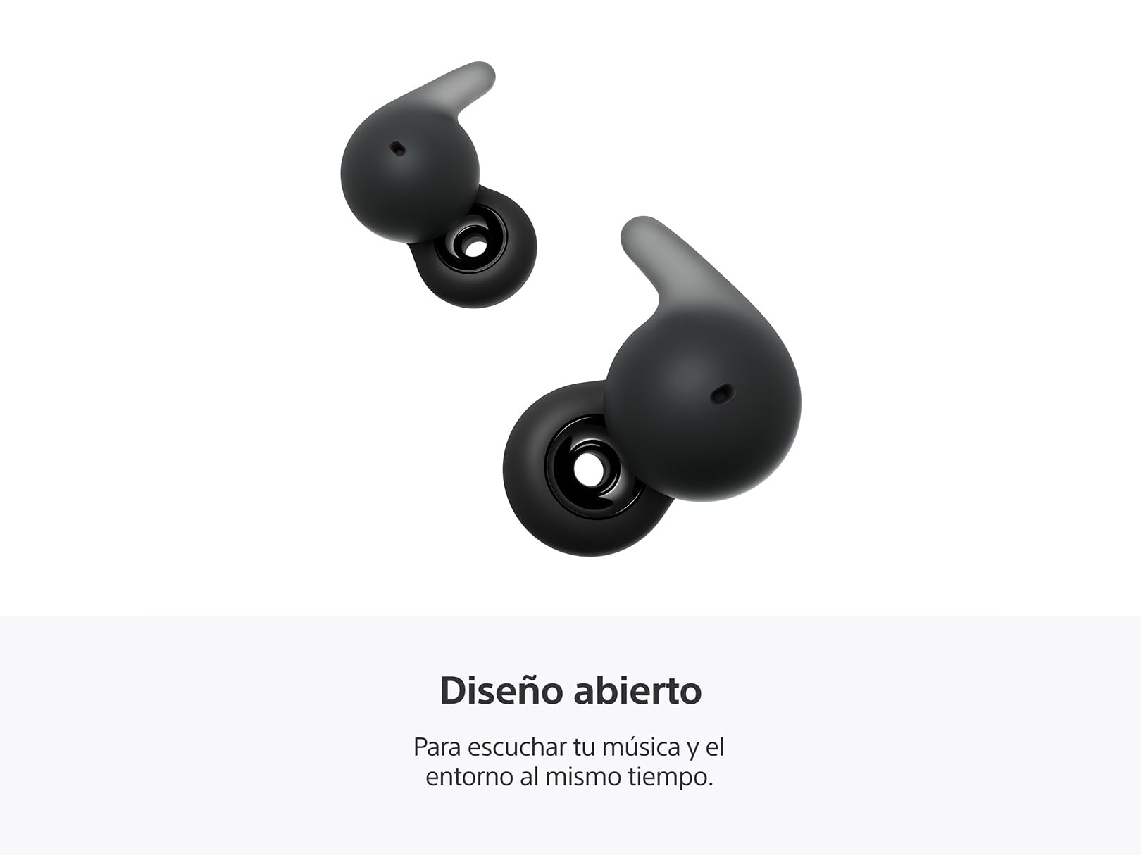 Audífonos Inalámbricos Sony LinkBuds Open WF-L910 con diseño de