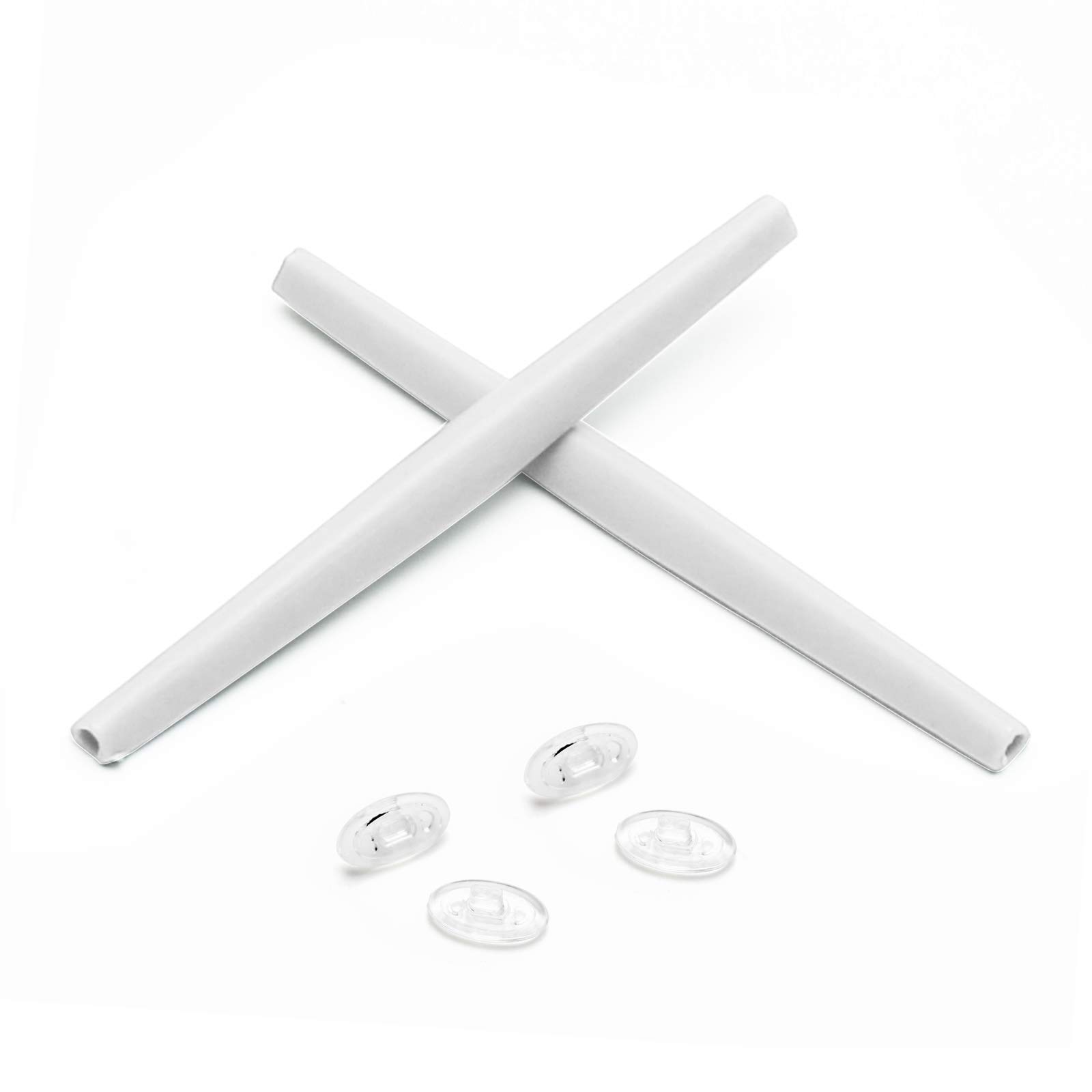 Replacement Earsocks &amp; Nosepieces Rubber Kits for Oakley Whisker Sunglasses (White, 0)