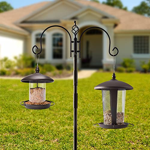 Diumiss Cultura Slhsy Bird Feeder For Outside Hanging,Bird Seed For Outside Wild Bird Feeders For Garden Yard Outdoor Decoration,Round Roof Design For Sun-Proof And Rainproof thumb #6