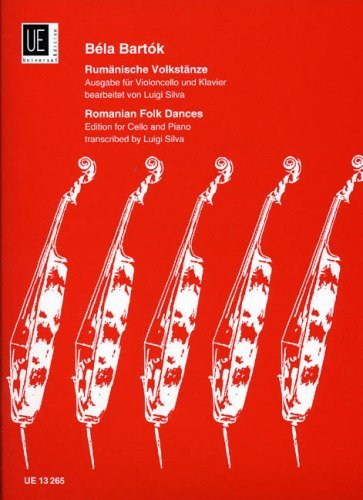 Romanian Folk Dances for Cello and Piano: UE13265 by Bela Bartok (1983-01-01)      Sheet music – January 1, 1752