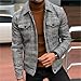 XDFVC Bomber Jacket Men Long Sleeve Plaid Casual Jackets Lightweight Fall Business Dressy Coat Button Down Fashion Coats
