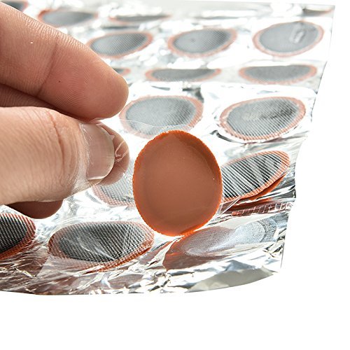 Ioffersuper 3 Sheets Motor Bicycle Bike Tyre Tire Inner Tube Puncture Rubber Patches Repair Kit WF