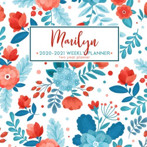 Marilyn 2020 2021 Weekly Planner Two Year Planner Personalized