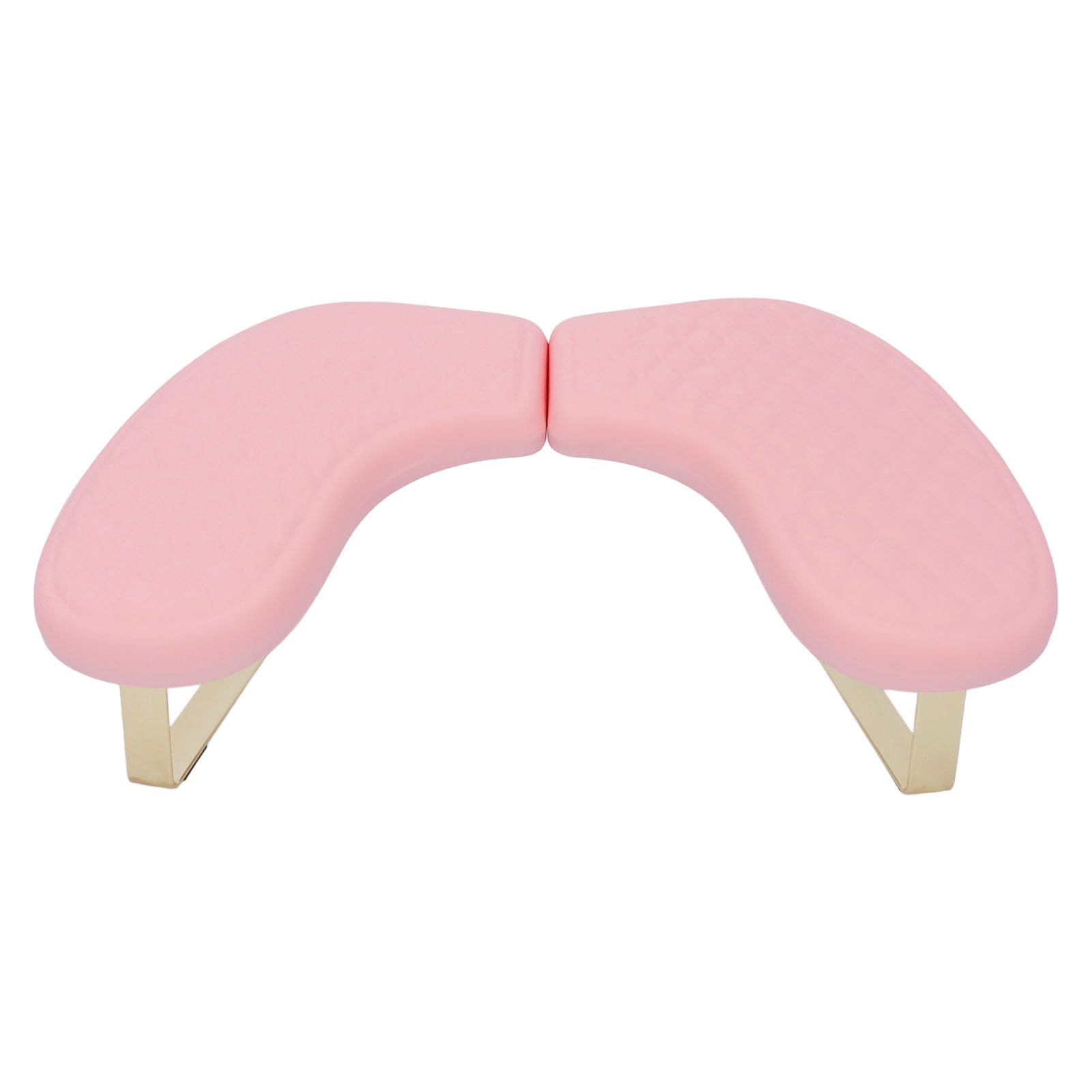 Jectse Podłokietnik do Paznokci, Zdejmowany Kształt Litery U Miękki Składany PU Manicure Podłokietnik do Salonu Domowego, Manicure Nail Tech (PINK)