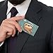 VstaDank Funny Sloth Stars Business Card Holder Fashion Aluminum Alloy Flip Cover Credit Card Holder High End Professional Name Cards Case Exquisite Pocket Metal Cards Holder for Work