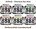 MxNumbers Custom MX ATV Number Plate Decals with Name, Set of 3 Rectangle Graphics, Size and Color Options