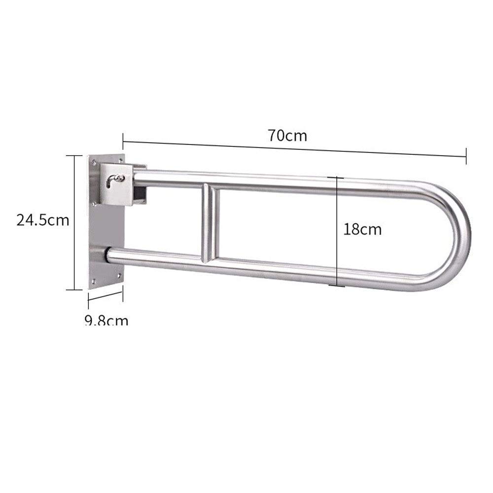 Barra de Seguridad para Ducha Resistente sin Plomo para bañera, Barra de Seguridad para Inodoro, Barra de Seguridad abatible para baño con Agarre, pasamanos de Seguridad, apoyabrazos antides