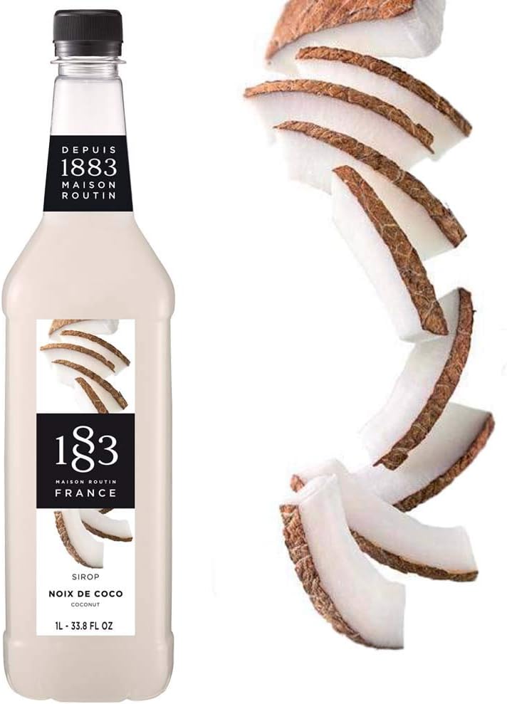 Maison Routin 1883 Coconut Syrup , 1 Liter Bottle