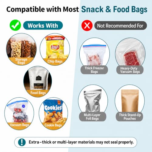 2 in 1 Mini Bag Sealer Rechargeable