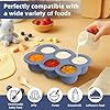 16 Pack Silicone Baby Feeding Set, BPA-Free Baby LED Weaning Supplies, Include Suction Plates, Baby Bowls, Silicone Fork & Spoon, and More, First Stage Baby Food Eating Utensils - 6+ Months(Blue, 16) #2