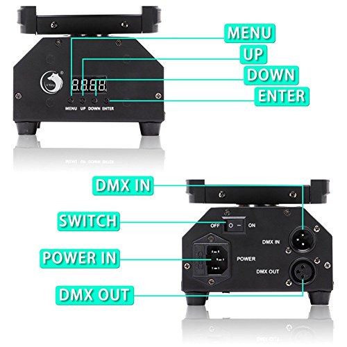 U`king Led Moving Head Light Rgbw Beam Lights With Dmx For Live Show Dj Disco Events Party Stage Lighting Ktv Wedding (1 Pack) #TOP2