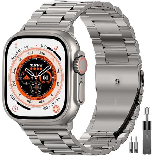 Image of EPULY Metal Band Compatible with Apple Watch Bands for Men 49mm 46mm 45mm 44mm 42mm 41mm 40mm 38mm, Business Stainless Steel Strap for iWatch Bands Series 11 10 9 8 7 6 5 4 3 2 1, SE3 2 1, Ultra3 2 1