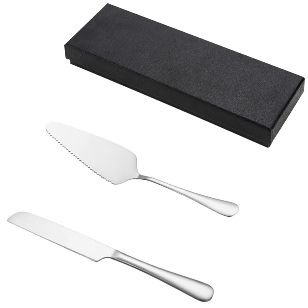 Garneck 1 Set Cake Knife Set Baking Cake Slicer Cutter Gold Cake Knife Scraper Tool Kitchen Utensils Dessert Cake Dividing Tool Mousse Cake Spatula Cake Cutting Kit Stainless Steel Silver