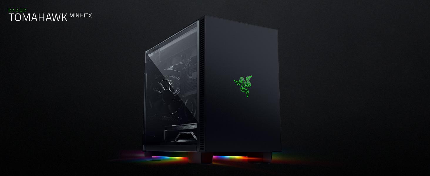Amazon.com: Razer Tomahawk Mini-ITX Gaming Case: Dual-Sided