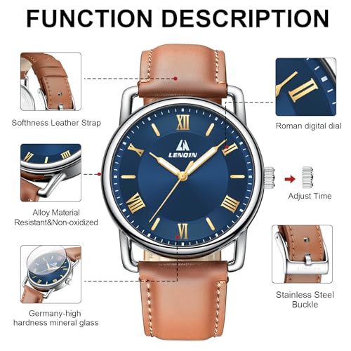 Image of LN LENQIN Mens Watches Unisex Military Sport Nylon Strap Stylish Luminous Fashion Analog Quartz Watch for Men Waterproof Army Tactical Casual Wristwatch